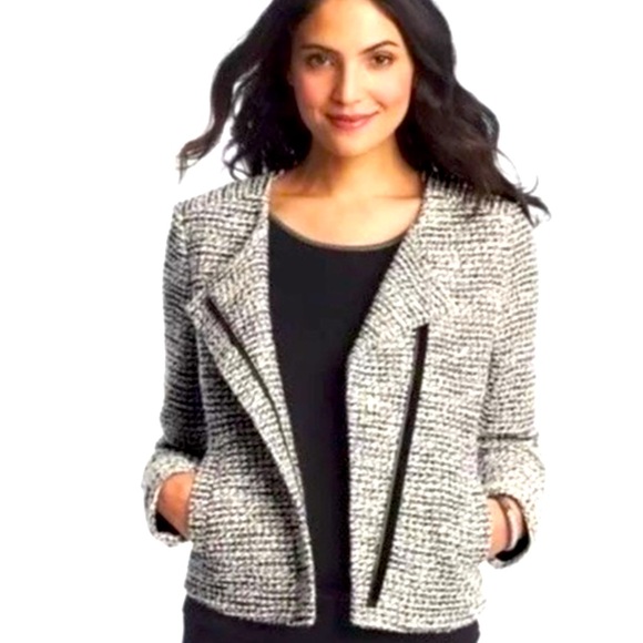 Ann Taylor Loft Zip Up Blazer Size 8 Women’s - Picture 2 of 16